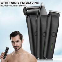 Nouvelle tondeuse à cheveux électrique professionnelle multifonctionnelle 3 en 1 pour hommes, tondeuse à cheveux, tondeuse à poils de nez, kit de coupe