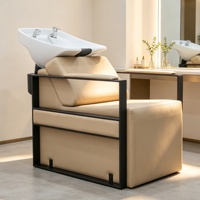 Chaise de lavage contemporaine en promotion pour salon de coiffure – Lit de lavage pour salons et barbiers