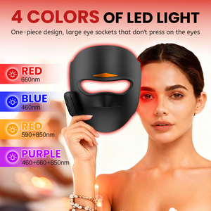 Masques <span class=keywords><strong>LED</strong></span> sans fil pour soins de la peau, 4 couleurs, avec lumières rouges et infrarouges, certifiés 510k, OEM ODM - Product Image 2