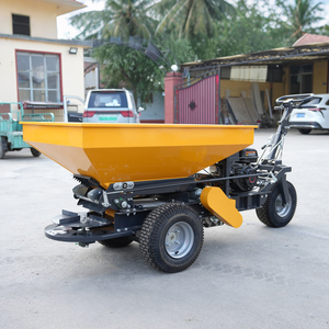 Mini esparcidor de fertilizante, esparcidor de fertilizante de rueda agrícola, aplicador de fertilizante ajustable autopropulsado - Product Image 3