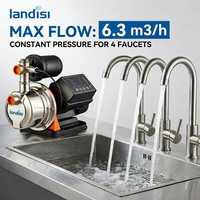 Pompa Booster Pintar Landisi PSLX 304 Stainless Steel Pompa Air Tekanan Konstan Frekuensi Variabel OEM