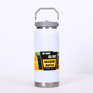 1.2L/2L/<b>2</b>.5L Wide Mouth Large Capacity <b>2</b> <b>litre</b> <b>stainless</b> <b>steel</b> <b>water</b> <b>bottle</b> Double Wall Thermos Flask With Lid and Straw - Product Image 4