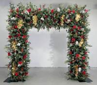 Keluaran baru lengkungan bunga buatan untuk Natal bunga buatan untuk dekorasi pernikahan