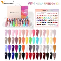 VENALISA 7.5ml 65 pcs/Set VIP4 Date Hema Free UV Gel Polish Kit Soak Off Nail Gel Set Manucure Tool Set