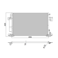 Système de climatisation automobile Condenseur de climatisation automobile pour MITSUBISHI LANCER MITSUBISHI OUTLANDER EX OEM 7812A030
