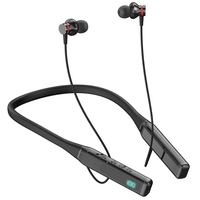 Earphone Olahraga Nirkabel HiFi BT dengan Daya Tahan Baterai Lama, Layar Digital, Kartu TF, Desain Magnetik di Leher, dan Terlaris