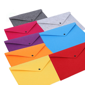 Funda Portátil de Fieltro para Laptop con Cierre de Botón y Carpeta para Documentos para Oficina - Product Image 6