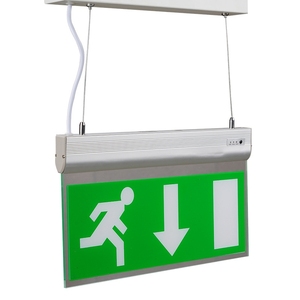 Double-Sided Electric Photoluminescent LED <strong>Exit</strong> Sign <strong>Battery</strong> <strong>Backup</strong> Emergency Lamp <strong>Light</strong> Indoor Keep Clear Hanging Type - Product Image 1