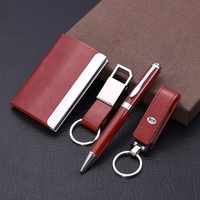 Ensemble cadeau de bloc-notes en PU rigide de qualité supérieure pour entreprises, avec stylo, porte-cartes, articles cadeaux souvenirs, événements festifs