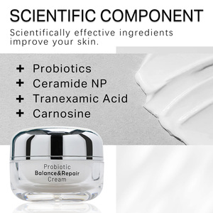 Crème hydratante pour le visage anti-âge et éclaircissante à base de probiotiques, avec glycérine et squalane, pour une utilisation nocturne, réparation équilibrante et tous types de peaux - Product Image 2