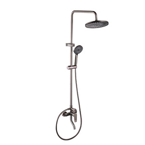Nouvelle Conception Moderne – Panneaux de Douche en Cuivre Brossé Finition Laiton Gris – Accessoires de Salle de Bain à Jet Doux – <span class=keywords><strong>Installation</strong></span> Facile - Product Image 3