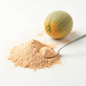 Suministro al por mayor de polvo de cantalupo deshidratado de alta pureza, sabor ácido, grado alimenticio, desarrollo de fórmula personalizada, alimentos para merienda - Product Image 1