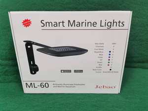 Jebao Lumière marine WiFi Coral Light Full Spectrum <span class=keywords><strong>LED</strong></span> <span class=keywords><strong>Aquarium</strong></span> Light ML-60 ML-120 pour Fish Tank Sunrise Sunset Reef Bracket Lamp - Product Image 6