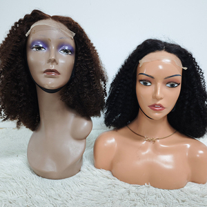 Promoción de $90 Letsfly, Pelucas de Encaje 5x5 Afro Rizadas con Densidad del 250%, Sin Pegamento, SDD # 2 pelucas fáciles de usar de cabello humano 100% natural negro de 16 pulgadas - Product Image 4