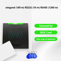 Lector de proximidad IC Wiegand NFC para exteriores 13,56 Mhz M1 RS232/485 UART Rfid lector de control de acceso inteligente sin contacto