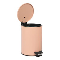 Poubelle à pédale nordique rose au design personnalisé Poubelle à pédale 3L 5L pour l'intérieur