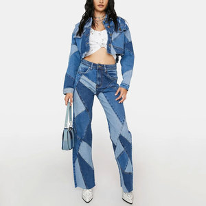 Conjunto Deportivo de 2 Piezas para Mujer, de Alta Calidad, a la Moda, en Tela Vaquera Transpirable, con Logotipo Personalizado Impreso, Servicio OEM - Product Image 3