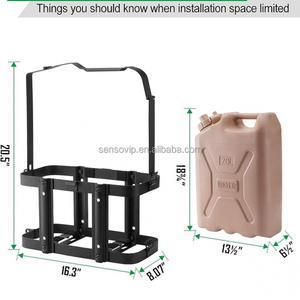 10l 20l support de tambour d'huile réglable voiture et <span class=keywords><strong>moto</strong></span> support de réservoir de carburant Portable Vertical tambour d'huile fixe Jerry Can titulaire - Product Image 4
