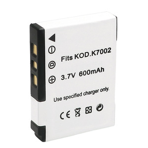 แบตเตอรี่ KLIC-7002 600mAh K7002 สำหรับกล้อง Kodak EasyShare V630 V530 ได้รับการรับรองมาตรฐาน CE RoHS ขายส่งจำนวนมาก รับประกัน 12 เดือน - Product Image 1