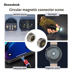 ขั้วต่อสายชาร์จแม่เหล็กแบบวงกลมสายชาร์จไลท์นิ่ง4ขา5ขาขาขา Pogo ชาร์จเร็วชุดตัวผู้หญิงสำหรับ iPhone USB C สายแม่เหล็ก - Product Image 5