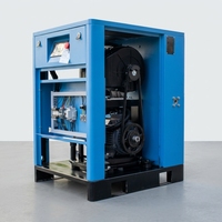 Compresseur d'air à spirale silencieux sans huile Luoyou 7,5 kW 10 CV 8 bars, portable, avec unité de compression PLC, pour applications dentaires, alimentaires et médicales, refroidissement par air