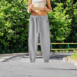 Pantalons de jogging de sport pour hommes à taille mi-haute et devant plat avec logo personnalisé, vêtements de sport, vêtements décontractés, pantalons de course CVC, service OEM - Product Image 3