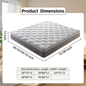 Matelas en mousse à mémoire de forme avec gel rafraîchissant, housse amovible durable, compressé sous vide, respirant pour un sommeil optimal dans la chambre - Product Image 6