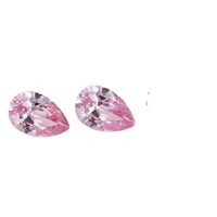 Pierres précieuses en vrac de Morganite et Saphir Bleu en forme de poire AAA+, de haute qualité, cultivées en laboratoire, polies, colorées, pour la fabrication de bijoux DIY