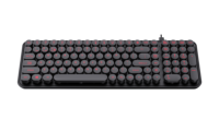 Produk baru 2.4GHz Keyboard Split nirkabel 86 USB warna-warni mesin tik membran untuk Komputer & Laptop penggunaan kantor
