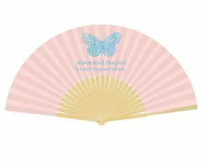 Factory Direct Hot Summer Outdoor White Wedding <b>Gift</b> Custom Design Printed Bamboo Crafts Fan with Plastic Handle Hot Promotion - Product Image 1