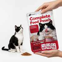 Nourriture humide pour chats en sachet, haute température, saveurs variées, pour animaux de compagnie et chiens