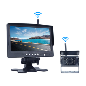 7 polegadas TFT <span class=keywords><strong>monitor</strong></span> sem fio 2.4G Câmera Quad <span class=keywords><strong>Monitor</strong></span> de Sistema de Visão Traseira de Backup Caminhão Retrovisor Sistema de Câmera Sem Fio - Product Image 6