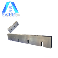 Lames de broyeur en plastique personnalisables de haute qualité 55-60 HRC, longue durée de vie, pour machine de recyclage