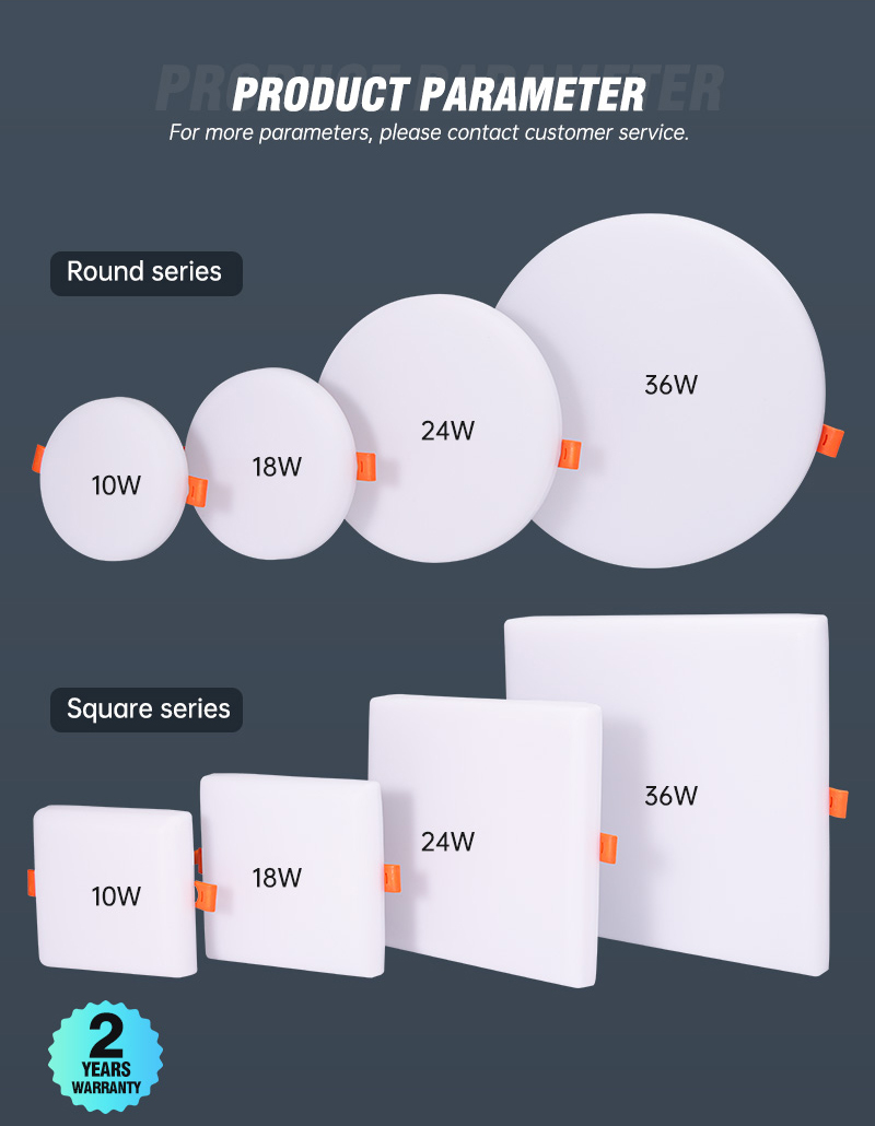 Aluminum frame IP44 modern 100LM/W double color surface mount led panel light 10W 18W 24W 36W borderless panel light for ceiling