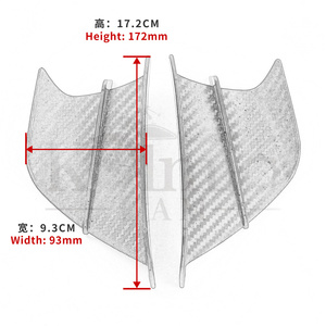 KOLMIO-LAM Moto Ailette Aérodynamique Aile Kit Spoiler Pour Yamaha Suzuki <span class=keywords><strong>Kawasaki</strong></span> Honda H2/<span class=keywords><strong>H2R</strong></span> <span class=keywords><strong>Scooter</strong></span> - Product Image 6