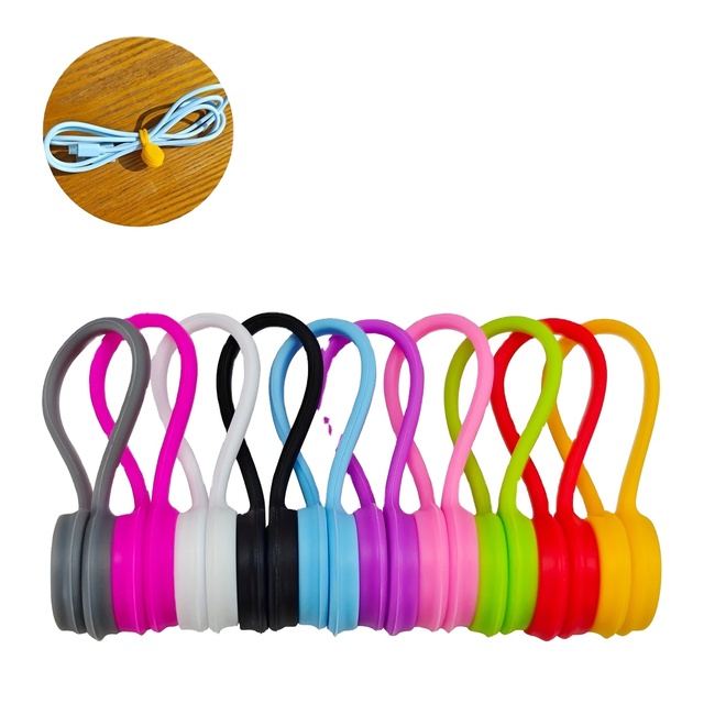 10-Pack Creative Magnet Earphone Cable Winder, Headphone Cable Data Cable  Winder