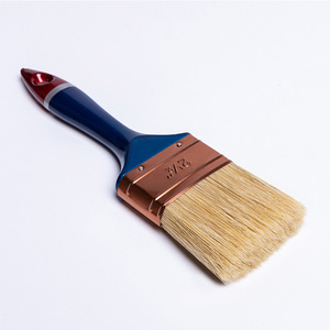 Brocha plana para pintar de 2 1/2 pulgadas con cerdas de cerdo y mango de plástico para pintar y limpiar - Product Image 2