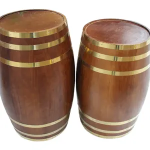 Barril de madera grande para cerveza, barril de vino usado, whisky, 225L