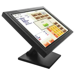 Fabrika fiyat pos makinesi sıcak satış endüstriyel 15 inç ekran kare dokunmatik monitör