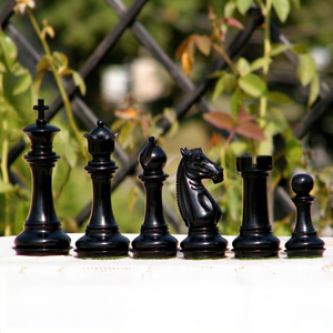 Nouveauté - Meilleures pièces d'échecs artisanales Meghdoot Staunton - 4 pouces - Bois - Fabriquées à la main pour jouer - Product Image 1