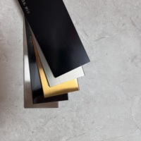 Papan Skirting Baja Tahan Karat Multi Warna dengan Finishing Rose Gold Black Titanium untuk Trim Lantai dan Dinding