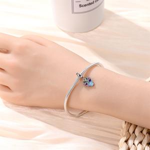 وصل حديثًا زهرة زنبق الوادي مصمم الأزياء المعلقات سحر البرسيم لصنع المجوهرات سحر يصلح لسوار عموم الأصلي - Product Image 2