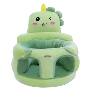 Chaise d'apprentissage pour bébé, design canapé en forme d'animal de dessin animé, anti-chute, coussin réglable en hauteur pour bébés de 4 à 12 mois - Product Image 5