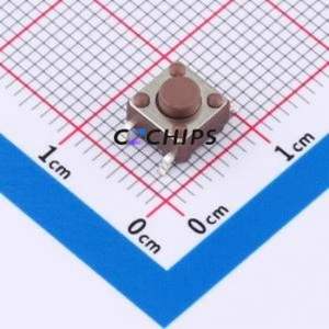 TSB06331-048D332DH-R1000 Tactile Switch SMD-4P,6.1x6.1mm Switch Single Pole Single Throw Round Button 1.8N 6.1mm - Product Image 1