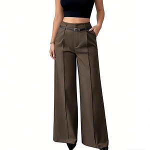 <span class=keywords><strong>Pantaloni</strong></span> da Donna a Vita Alta e Gamba Larga - <span class=keywords><strong>Pantaloni</strong></span> Eleganti con Cintura e Pieghe Sehe Fashion - Product Image 3