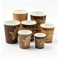 Gobelet en papier PE ondulé personnalisé de haute qualité avec couvercle pour café, idéal pour les fêtes à domicile – Vente en gros