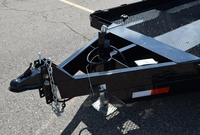 Remorque à inclinaison de 22x6 pieds avec pont avant fixe Capacité de charge de 4500kg Remorque à inclinaison avec rampe Coupleur de 2 à 5/16 pouces