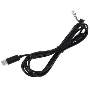 Câble de câble de ligne de manette de jeu USB 4 broches + adaptateur de disjoncteur 2.2m câble de charge USB adaptateur de cordon adapté à la manette filaire Xbox 360