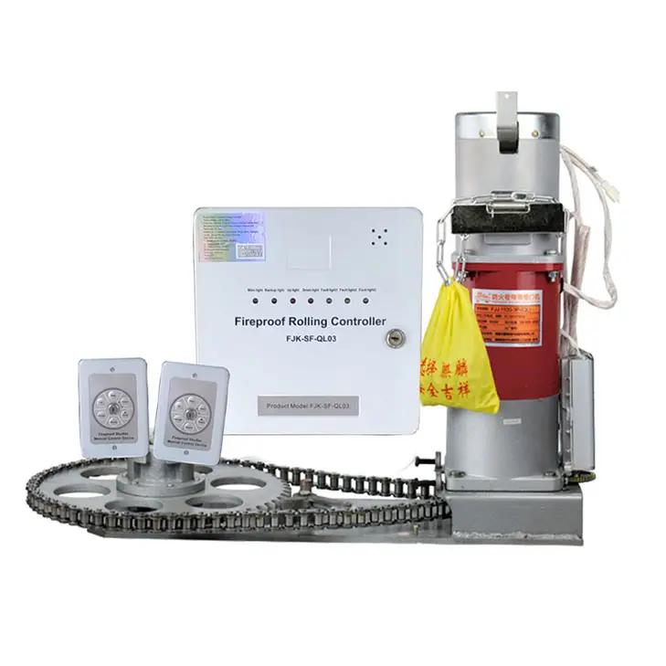Anlin 800 кг роликовый затвор двигатель Открыватель огня панель управления огнестойкий вращающийся оператор с двигателями Ups Ac 220 В боковой Электрический