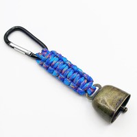 Porte-clés portable extérieur silencieux magnétique cloche d'ours pour la randonnée escalade camping pour la dissuasion de la faune